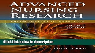 Books Advanced Nursing Research: From Theory to Practice Full Online