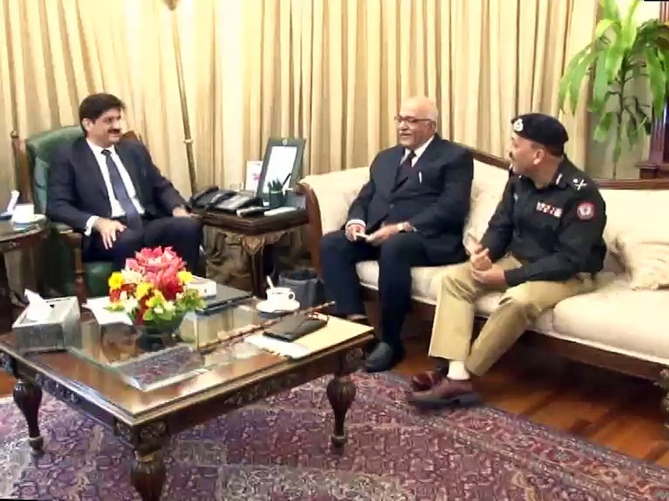 CM Sindh SYED MURAD ALI SHAH Meets On Chief Sec & IG Sindh