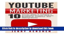 Books Youtube: Youtube Marketing: 10 Proven Steps to Creating a Successful Youtube Channel,