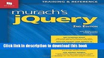 Ebook Murach s jQuery, 2nd Edition Free Online