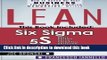 Ebook Lean: Lean Tools - Six Sigma   5S - 2 Manuscripts + 1 BONUS BOOK (LEAN BIBLE) (Volume 4)