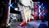 WWE Brock Lesnar attacks CM Punk on RAW and F5 him in the middle of the ring HD