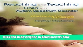 Books Reaching and Teaching the Child with Autism Spectrum Disorder: Using Learning Preferences