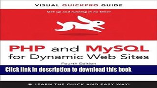 Books PHP and MySQL for Dynamic Web Sites: Visual QuickPro Guide (4th Edition) Free Online