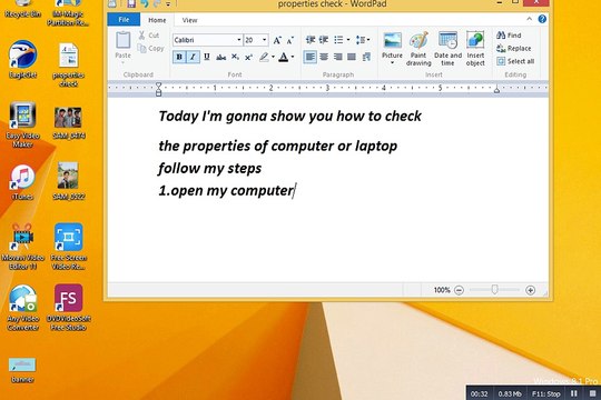 how to check/see computer or laptop properties windows xp,7,8,10