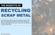The importance of recycling scrap metal