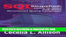 Books SQL Simplified:: Learn to Read and Write Structured Query Language Free Online