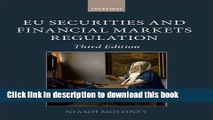 Read Books EU Securities and Financial Markets Regulation PDF Free