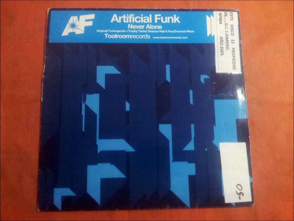 ARTIFICIAL FUNK.(NEVER ALONE.(FUNKAGENDA VS. TROPHY TWINS FATT REMIX.)(12''.)(2005.)
