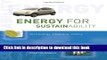 [Read PDF] Energy for Sustainability: Technology, Planning, Policy Ebook Online