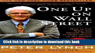 [PDF]  One Up On Wall Street: How To Use What You Already Know To Make Money In The Market