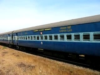 Train crossing at Konkan Railway