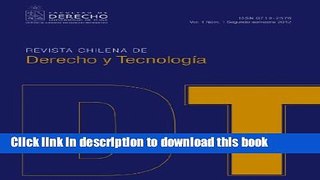 Books Revista Chilena de Derecho y TecnologÃ­a Vol. 1 Nro. 1 (Spanish Edition) Full Online