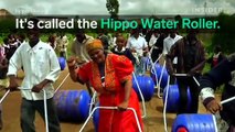 Un bidon d'eau roulant pour aider les populations en Afrique