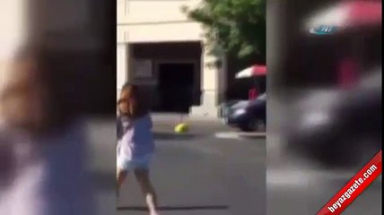 Bıçaklı saldırgan polis tarafından vuruldu