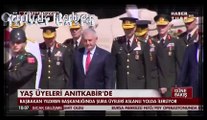 Binali Yıldırım, Hulusi Akar ve YAŞ Üyeleri Anıtkabir'de ATA'nın Huzurunda 28 temmuz 2016