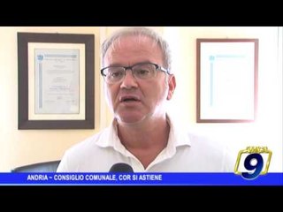 Andria |  Consiglio Comunale, Cor si astiene