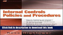 Books Internal Controls Policies and Procedures Full Online