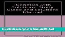 Read Books IGenetics with Solutions: Study Guide and Solutions Manual ebook textbooks