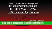 Read Books Introduction to Forensic DNA Analysis ebook textbooks