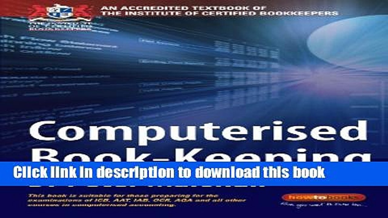 PDF  Computerised Book-keeping: An Accredited Textbook of the Institute of Certified Bookkeepers