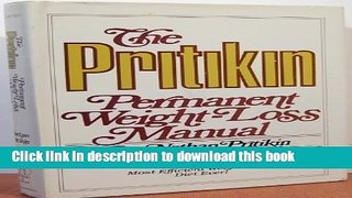 Books Pritikin Permanent Weight-Loss Manual Free Download