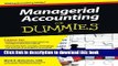 Ebook Managerial Accounting For Dummies Full Online