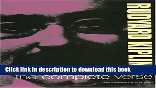 Ebook Rudyard Kipling: The Complete Verse Free Download