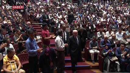 Cumhurbaşkanı Erdoğan ve Başbakan Yıldırım duygusal anlar yaşadı