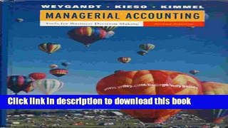 Ebook Managerial Accounting: Tools for Business Decision Making Free Online