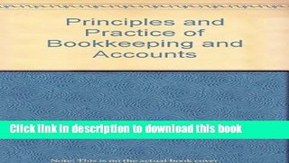 Books Principles and Practice of Bookkeeping and Accounts Free Online