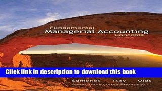 Ebook Fundamental Managerial Accounting Concepts Full Online