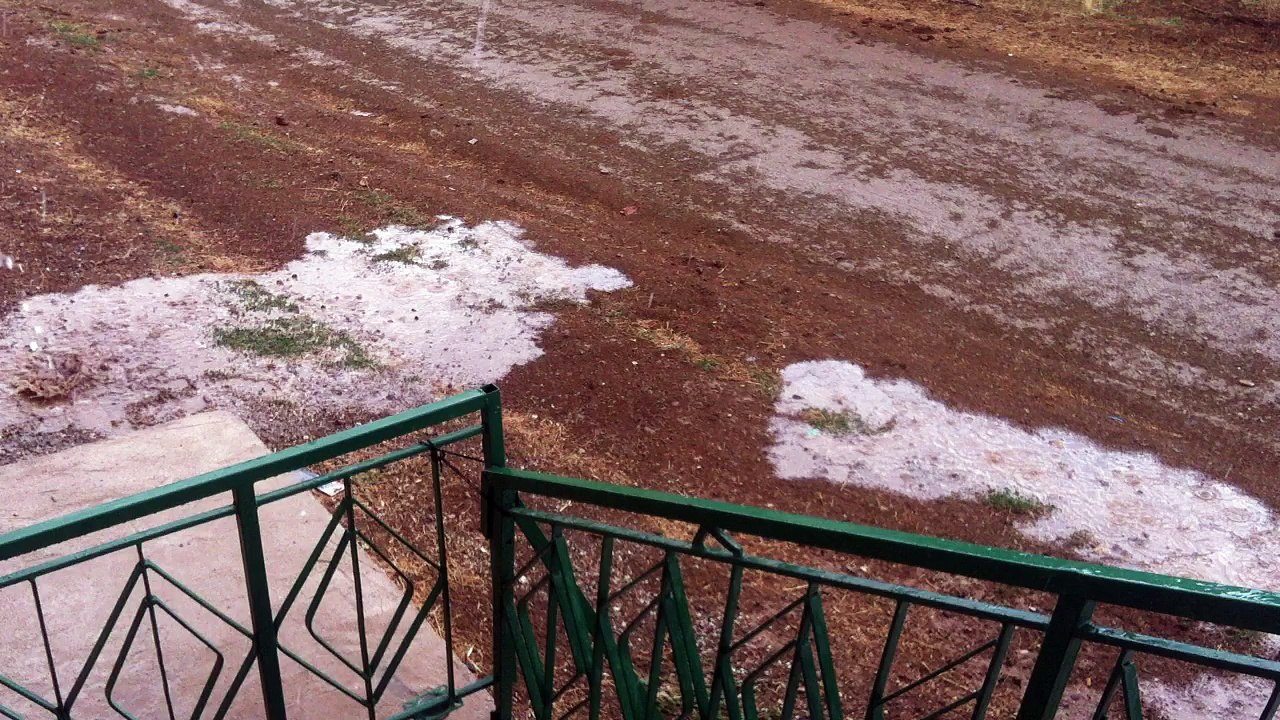 Kuşça'da 20 Dakika Boyunca Yağmur Yağdı