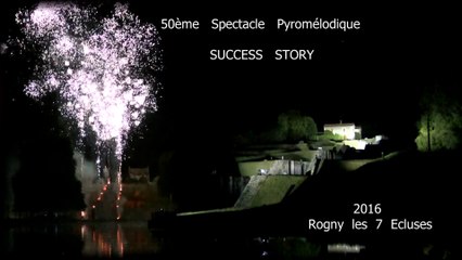 50ème Feu d'artifice Rogny les 7 écluses 2016