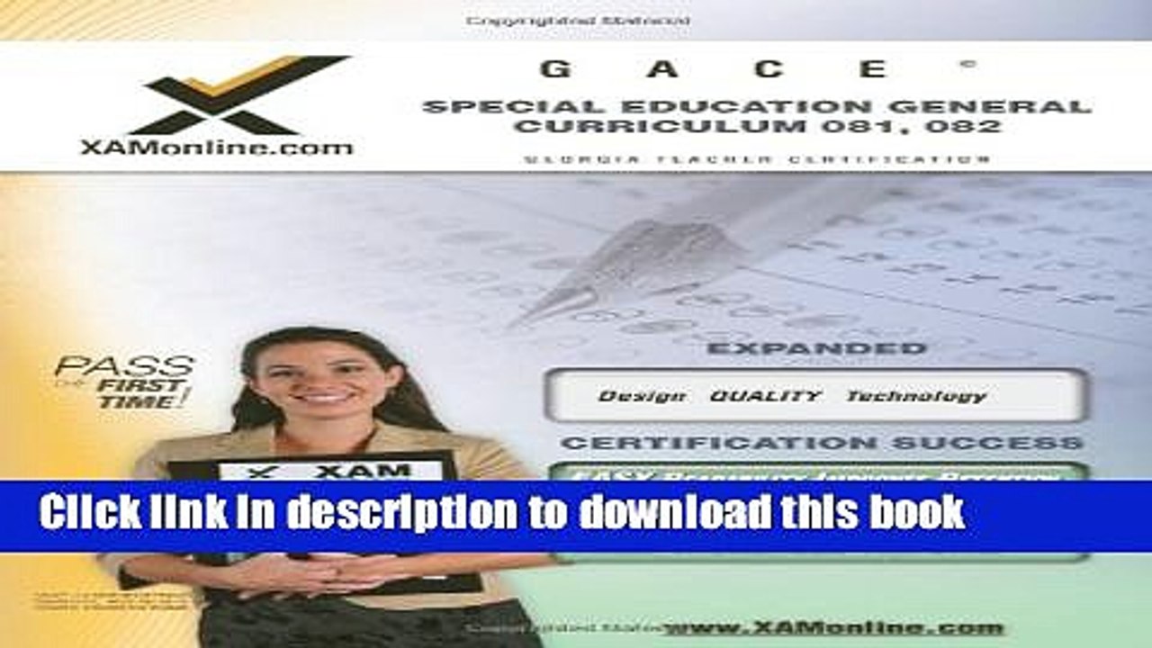 Books GACE Special Education General Curriculum 081, 082 Teacher Certification Test Prep Study