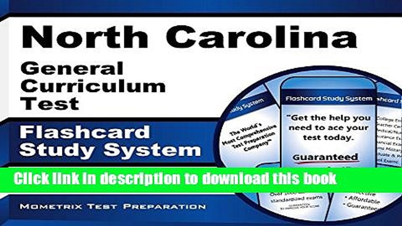 Books North Carolina General Curriculum Test Flashcard Study System: Practice Questions   Exam