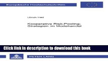 PDF  Kooperative Risk-Pooling-Strategien im Modehandel (EuropÃ¤ische Hochschulschriften / European