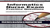 Ebook Informatics Nurse Exam Practice Questions: Informatics Practice Tests   Exam Review for the