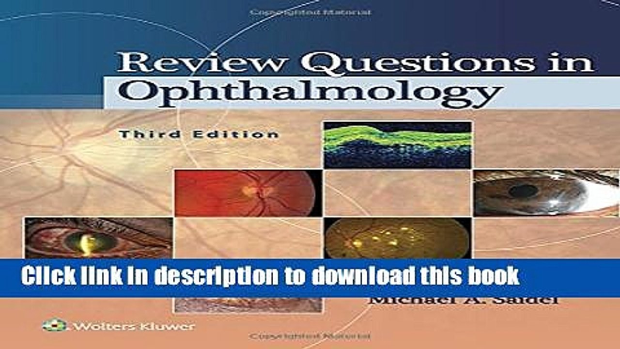 Books Review Questions in Ophthalmology Free Download