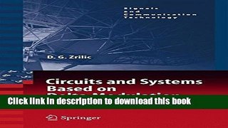 Books Circuits and Systems Based on Delta Modulation: Linear, Nonlinear and Mixed Mode Processing