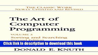 Books The Art of Computer Programming: Volume 3: Sorting and Searching Full Online