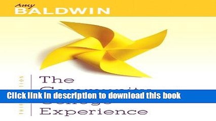 Books The Community College Experience (3rd Edition) Full Online
