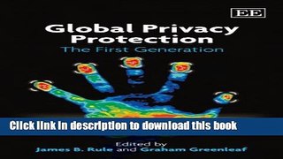 Books Global Privacy Protection: The First Generation Free Online