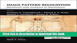 Books Image Pattern Recognition: Synthesis and Analysis in Biometrics Free Online