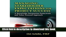 Ebook Managing Stakeholder Expectations for Project Success: A Knowledge Integration Framework and