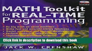 Books Math Toolkit for Real-Time Programming Full Download