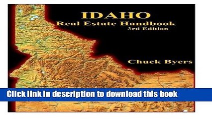 Ebook Idaho Real Estate Handbook, 3rd. Edition Full Download