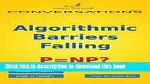 Ebook Algorithmic Barriers Falling: P=np? Free Online