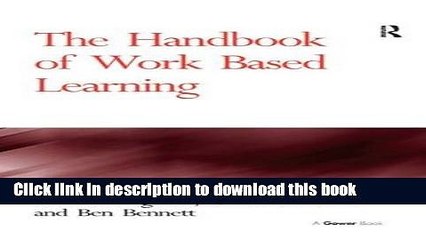 Ebook The Handbook of Work Based Learning Full Online