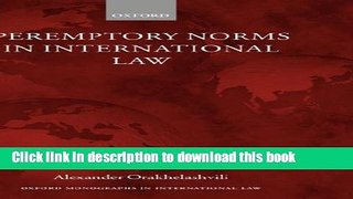 Books Peremptory Norms in International Law Free Online